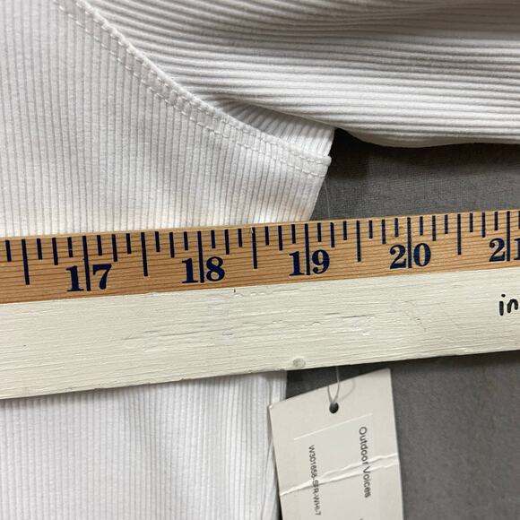 Outdoor Voices White Rib Long Sleeves Top Size XXL - Picture 3 of 6